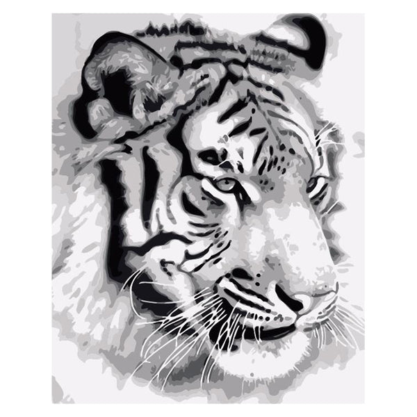 Kit de Pintura Digital Tigre - Cuadro DIY para Decoración del Hogar