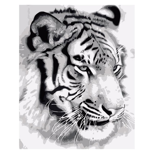 Kit de Pintura Digital Tigre - Cuadro DIY para Decoración del Hogar