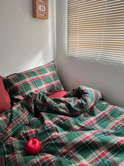 Juego de Cama Navideño Nordic 4 Piezas Algodón Teñido Lavado - Image 13