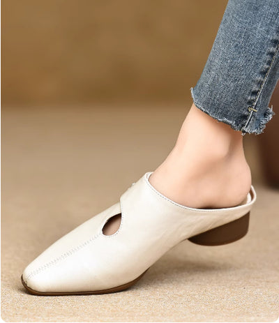 Pantuflas Deslizables de Piel de Borrego con Costura Artesanal - Image 8