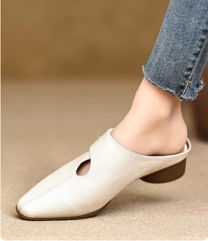 Pantuflas Deslizables de Piel de Borrego con Costura Artesanal - Image 8