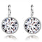 Aretes de Cristal Austriaco con Clip Redondo Brillante
