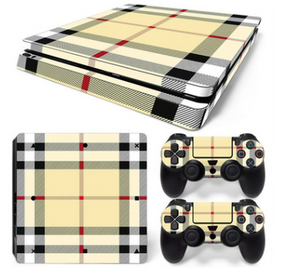 Hot pink and black leopard print skin set for PS4 Slim console and two controllers. - Image 25