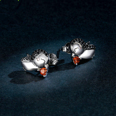Aretes de Plata 925 Pingüino Adorable - Diseño Femenino y Delicado - Image 3