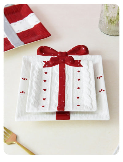 Plato Cuadrado Decorativo con Moño - Multiusos para Eventos y Celebraciones - Image 20