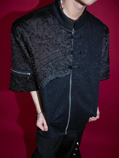 Camiseta Suelta con Hombros Acolchados y Diseño Moderno - Image 9
