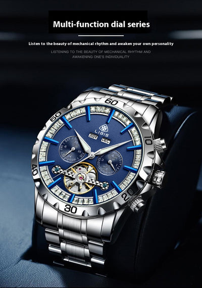 Reloj Mecánico Automático Star Sea con Banda de Acero - Image 10