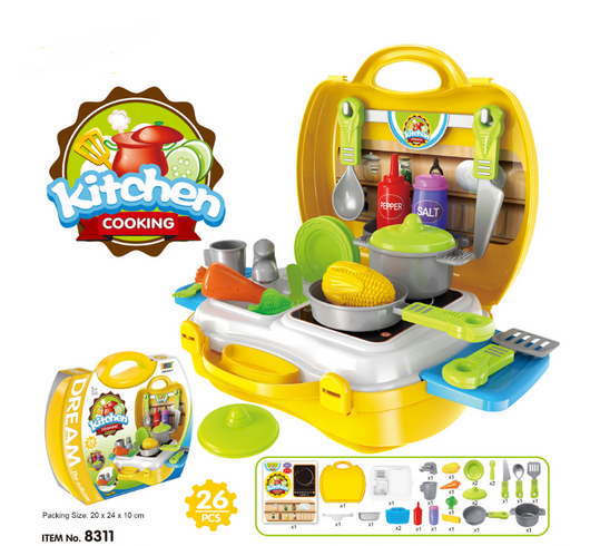 Juego de Cubiertos de Cocina Infantil en Maletín - Image 3