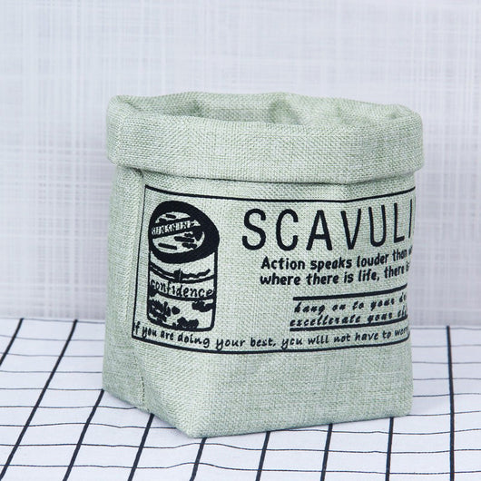 Maceta Decorativa de Tela Lavable con Estampado Floral - Image 7
