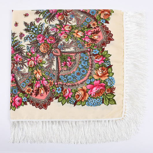Chal Estampado con Protección Solar y Flecos - Image 2