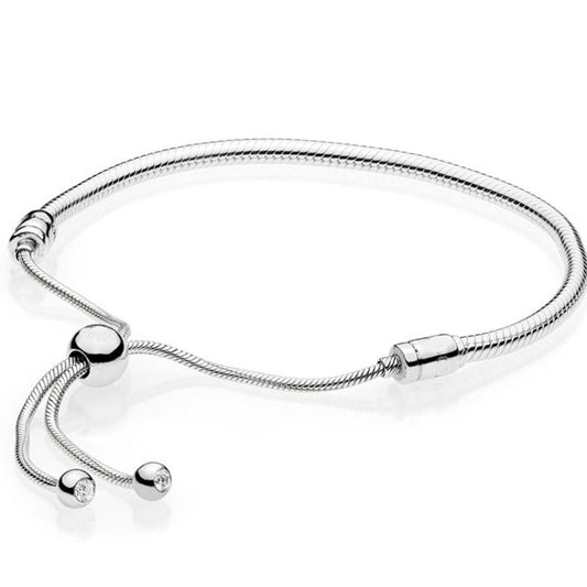 Pulsera de Plata Tejida - Diseño de Cuerda