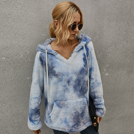 Suéter Hoodie Tie-Dye Grueso para Mujer - Colección Invierno - Image 13