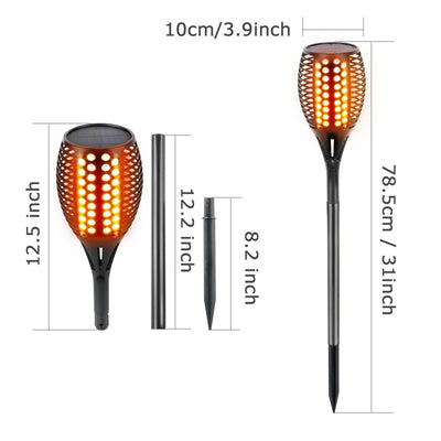 Antorcha Solar LED para Jardín - Lámpara Decorativa Impermeable 96LED - Image 3