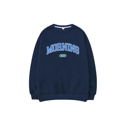 Suéter Cuello Redondo Estilo Street Unisex - Oversized Cómodo para Parejas - Image 10