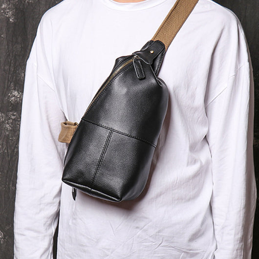 Bolsa Cruzada de Cuero para Hombre - Estilo Casual - Image 9