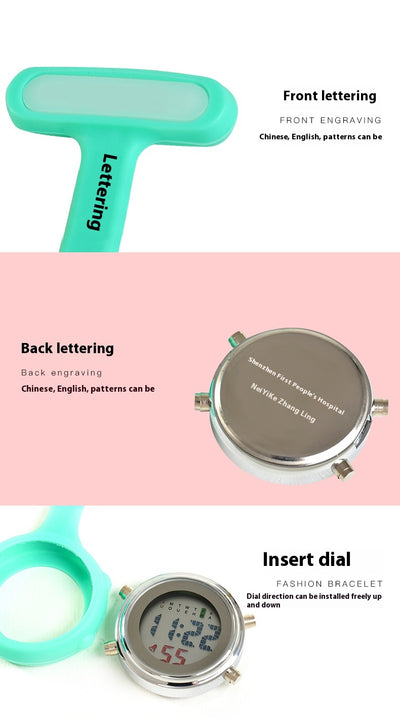 Reloj Digital Multifuncional para Enfermeras con Cronómetro de Silicona - Image 24