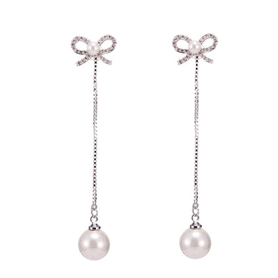 Aretes de Plata Colgantes con Perla - Hipoalergénicos Dos Estilos - Image 5