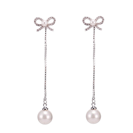 Aretes de Plata Colgantes con Perla - Hipoalergénicos Dos Estilos - Image 5