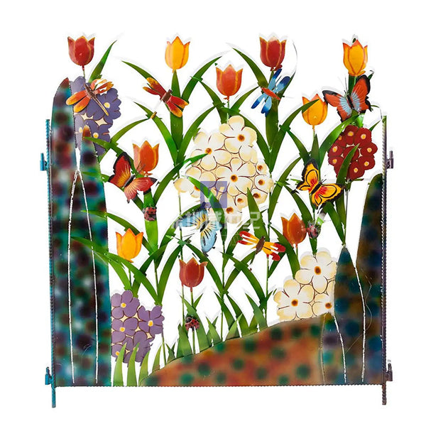 Valla Ornamental de Hierro Forjado para Jardines y Espacios Públicos