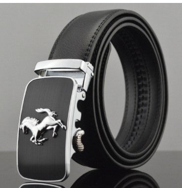 Cinturones de Cuero para Hombre con Hebilla Automática