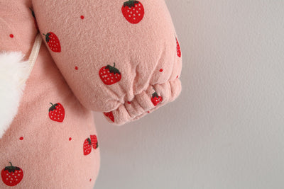 Abrigo de Algodón Niña con Forro Polar Estampado Frutas y Bolsa Incluida - Image 25