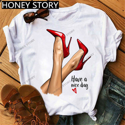 Camiseta Suelta Casual de Cuello Redondo para Mujer - Image 13