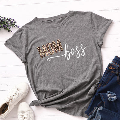 Playera Suelta Estampada de Manga Corta para Mujer - Image 24