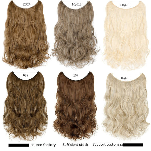 Peluca Integral Única sin Costuras con Extensiones de Cabello