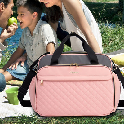 Bolsa Pañalera Crossbody Multifuncional de Gran Capacidad en Tela Oxford