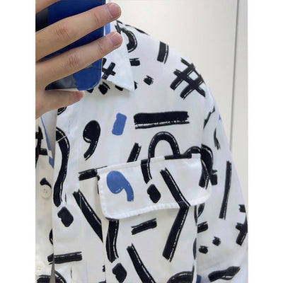 Camisa Floral Elegante de Manga Larga con Solapa y Bolsillo - Image 3