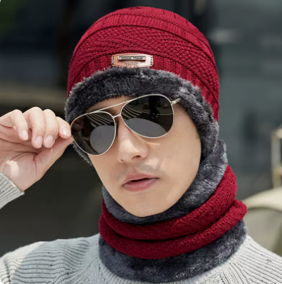 Gorro de Lana Grueso Tejido con Forro Polar para Hombre - Image 13