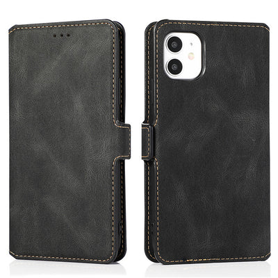 Funda de Cuero Retro Estilo Flip Phone Compatible con Apple - Image 5