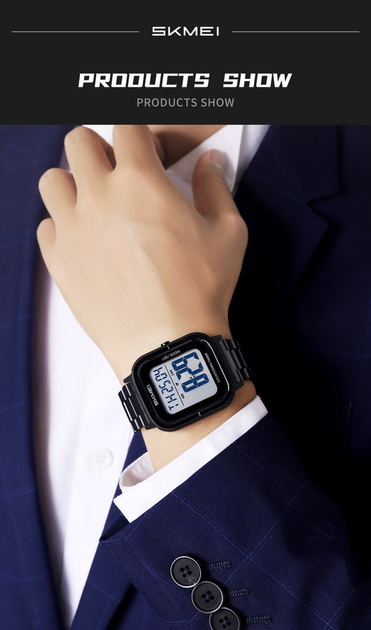 Reloj Digital Skmei para Hombre con Pantalla Luminosa y Diseño Minimalista - Image 12