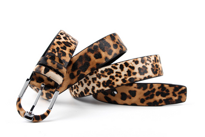 Cinturón de Cuero Estampado Leopardo para Mujer - Image 5