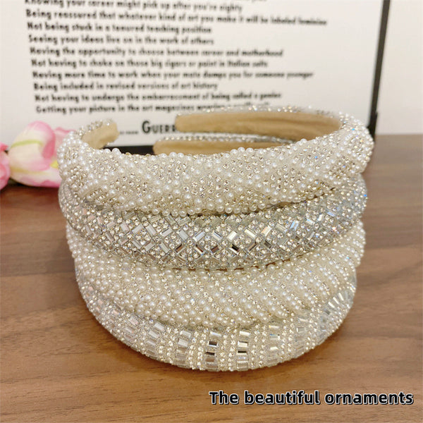 Diadema Perla de Lujo Premium - Alta Definición y Acabado Profesional