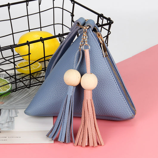 Bolso Mula Triangular con Monedero - Diseño Geométrico para Verano - Image 15
