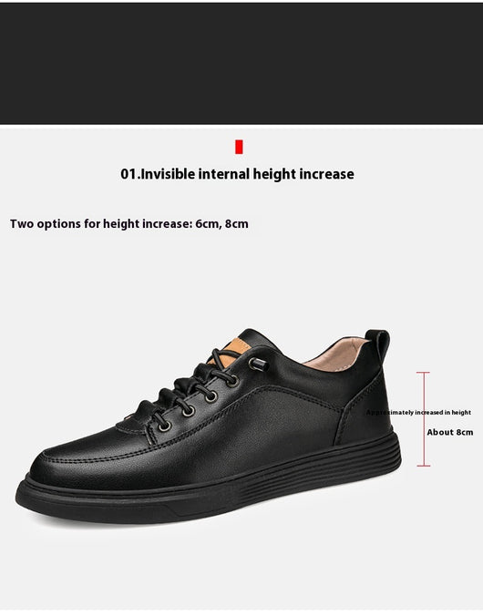 Zapatos Skateboard Cuero Talla Grande Estilo Retro Punching Confort Suave - Image 10