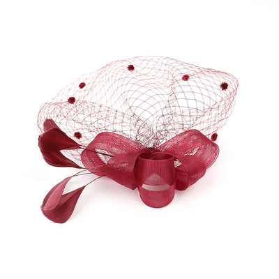 Tocado de Novia con Velo, Lazo y Sombrero de Copa - Image 30