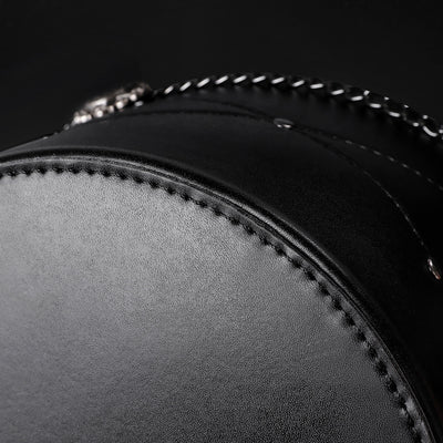 Sombrero de Copa Calavera Mágica en Cuero PU Negro - Accesorios de Foto para Mujer - Image 13