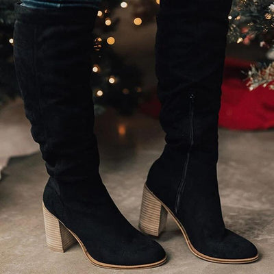 Botas Retro con Tacón Ancho - Image 3