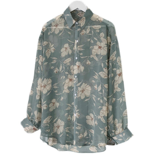 Blusa Floral Protección Solar Manga Larga Juvenil Holgada - Image 2