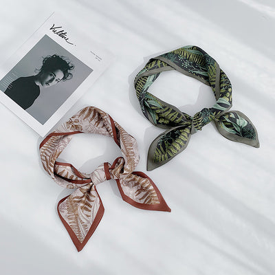 Pañuelo de Seda Estilo Coreano - Bufanda Estrecha Multiuso para Primavera y Otoño - Image 2