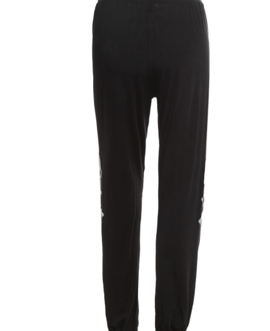 Pantalones Cómodos Calavera Brillante