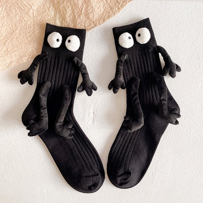 Calcetines Cortos de Algodón Puro con Muñeca Adorable - Diseño para Parejas - Image 10