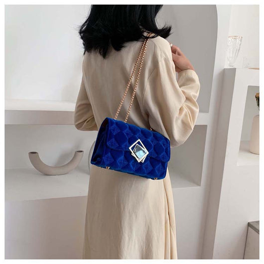 Bolso de Cadena Terciopelo Diamante - Image 13