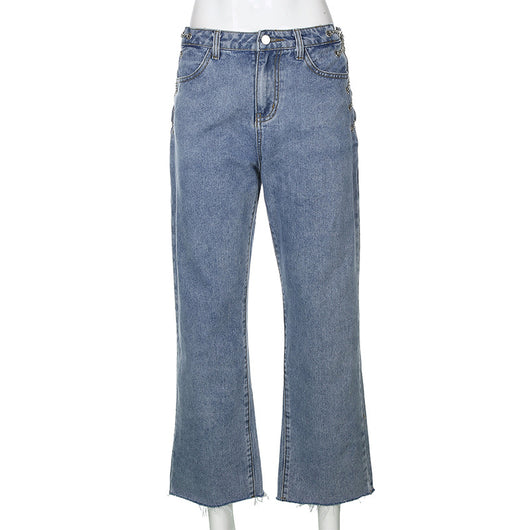 Jeans de Cintura Alta Efecto Lavado - Image 10