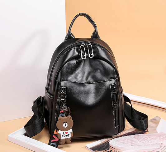 Mochila Casual de PU - Versátil y Duradera