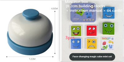 Cubo Mágico de Madera con Patrones de Expresiones - Bloques Educativos Montessori - Image 20