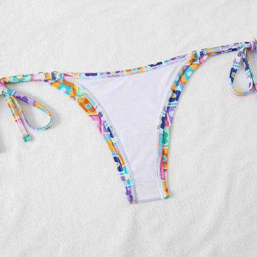 Bikini Dividido con Tiras Girasol - Image 12