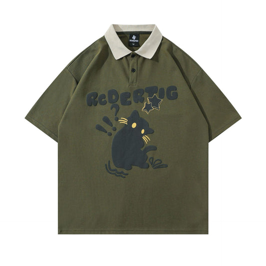 Camiseta Estampada con Diseño Gato para Hombre y Mujer - Image 2
